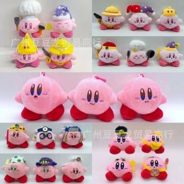 Wholesale of cute Kirby doll keychains for children's game partners, Valentine's Day gifts for girlfriends, home decoration