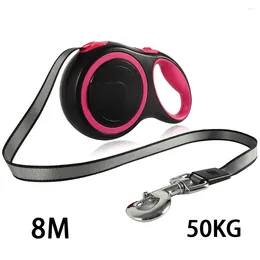 Dog Collars Leashes Retractable Pet Leash Reflective Rope Automatic Extending Harness Lead For Walking Dogs Accessories