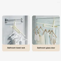 Hangers Indoor Clothes Drying Hanger Portable Foldable Rack With Anti-slip Sawtooth Design For Business Trips Dorms