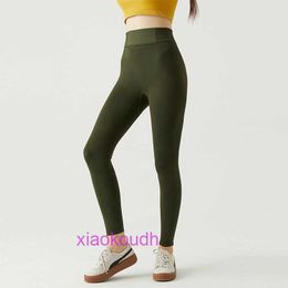 AAA designer lul comodo pantaloni da yoga sport da donna da donna ad alta vita a vita alta set di abiti per la sudorazione per la peach sudata