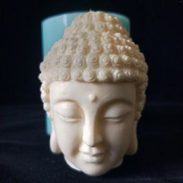 Baking Moulds 3D Buddha Head Candle Mould Silicone For DIY Handmade Resin