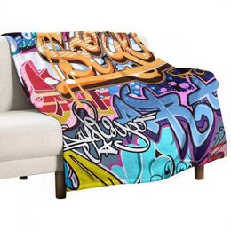 Blankets Graffiti Throw Blanket Retro Soft