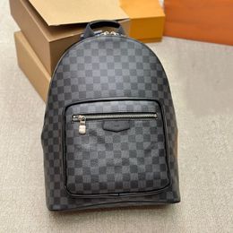 Top Luxury Handbag Designer Pure Cowhide High Appearance Level Backpack Leather Shopping Bag Men's Handbag Shoulder Bag Crossbody Bag Outdoor Upscale Backpack 38CM