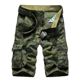 Camouflage Camo Cargo Shorts Men 2024 Mens Casual Shorts Male Loose Work Shorts Man Outdoor Hiking Short Pants Plus Size 240513