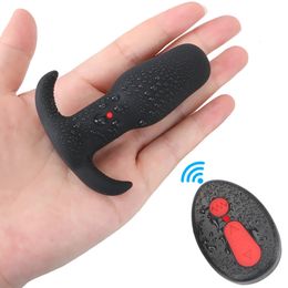Vibrating Butt Plugs Dildo Vibrator G-spot Wireless Remote Control Anal Plug Stimulator Prostate Massage Sex Toys For ManWoman 240511