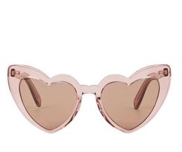 Classic Brand Retro YoiSill Sunglasses NIB Loulou Heart-Shaped - Beige