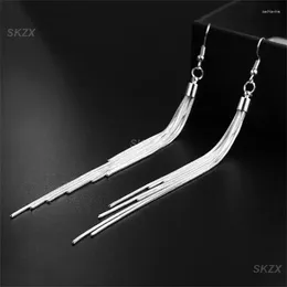 Dangle Earrings Comfortable To Wear 7.11g Tassel Fashion Ear Ring Preferred Material Metal Line Jewelry High Purity 1 Pair