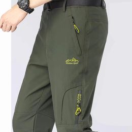 5XL Mens Outdoor Hiking Pants With Belt Quick-drying Waterproof Multi-pocket Light Tactical Utility Fishing Travel Cargo Pants 240508