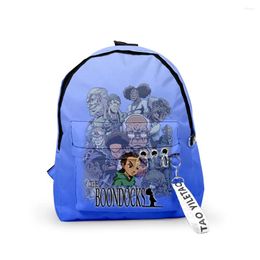 Backpack The Boondocks Cartoon Schoolbag Travel Bag Casual Style Harajuku Daypacks Rucksack Unisex Bags