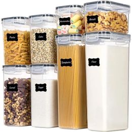 Storage Bottles Airtight Food Containers Made Of Durable Plastic Multi Purpose Versatile Easy To Clean