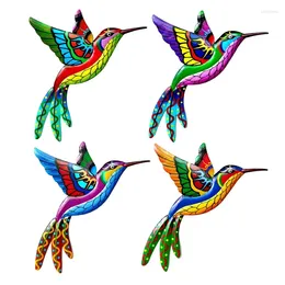 Decorative Figurines Metal Bird Wall Decor Art Decorations Vibrant Ornament 3D Sculpture Hanging For Living Room Bedroom Durable