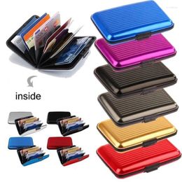 Storage Bottles 20pcs Metal Wallet And Business Id Women Men Protector Card Holder Package Box