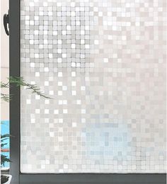 Window Stickers Cottoncolour Classtic Mosaic Static Stained Glass Film No Glue Cling European Sticker Home Decoration 45/60/70cm