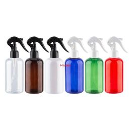Empty Round Trigger Pump Bottles With White Black Mist Sprayer 220ml 220cc Plastic Containers For House Cleaning Personal Caregood pack Xvpk