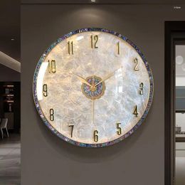Wall Clocks Light Luxury Shell Clock Living Room Decoration High-grade Home Restaurant