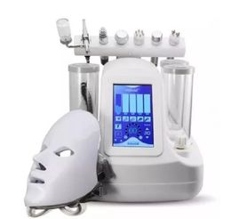 New 7 in 1 Mesotherapy RF Water Facial Dermabrasion Skin Cleansing LED PDT Mask Oxygen Jet Cold Hammer BIO Face Lift Ultrasonic Machine