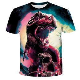 Jurassic World Dinosaur T Shirt Children Birthday Gift Tshirts Baby Clothes Kids Boys Girls 3D Printed Cartoon 240511