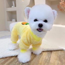 Dog Apparel Warm Winter Jumpsuits Clothing For Dogs Pajamas Fleece Small Puppy Coat Outfits Hoodie Bichon Chihuahua Yorkie Clothes
