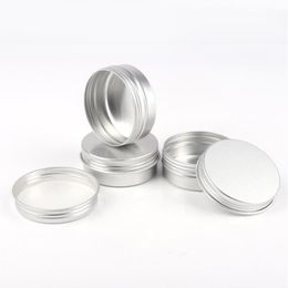 60ml Empty Aluminium Cosmetic Containers Boxes Pot Lip Balm Aluminum Jar Tin For Creams Ointment Hand Cream Packaging Vkkqw Gopjf