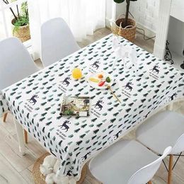 Table Cloth Pattern Tablecloth Antifouling Rectangular Home Kitchen Party Decoration Coffee Gourmet