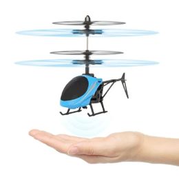 Mini Quadcopter drone RC Drone Infraed Induction Aircraft Flying Helicopter Flashing Light Toy Gift Present For Kids 240511