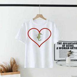 Tshirt Womens Designer T-shirt Cherry Printting Loose Crew Neck Short Sleeve Cotton Casual Tops 2024 Summer Tees Y2k Streetwear W3gh