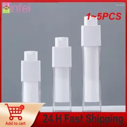Storage Bottles 1-5PCS 15ml/30ml/50ml Refillable Bottle Airless Lotion Vacuum Pump Cosmetic Portable Reusable Empty Spray For