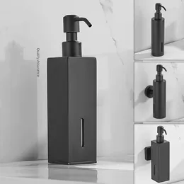 Liquid Soap Dispenser Black Dispensers Hand Press Metal Pump Wall Bathroom Accessories Kitchen Stainless Steel Lotion Bottle