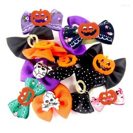Dog Apparel Cute Handmade Halloween Christmas Hair Bows Hairpin Pet Assorted Styles Accessories For