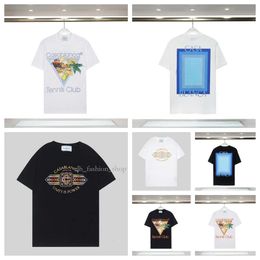 Casablanc Shirt Designer Men T Shirt Set Masao San Print Mens Casual Shirt And Short Womens Loose Silk Shirt Tees Casablancas Shirt Men Tshirt S-3Xl 296