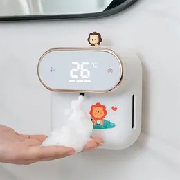 Liquid Soap Dispenser Cute Automatic Foam Induction Wash Tool Household Rechargeable Wall-Mounted Small Hand Sanitizer Machine