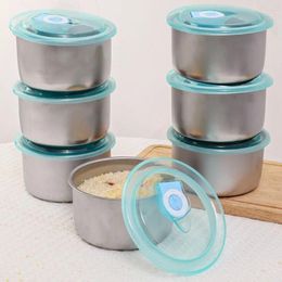 Dinnerware Multifunction Fresh-keeping Box Lunch Meal Prep Storage Round Bowl Steamed Egg Stainless Steel Easy To Clean