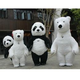 Giant Panda Inflatable Clothing Street Funny Polar Bear Mascot Clothing Party Role Playing Plush Doll Walking Cartoon Clothing 240509