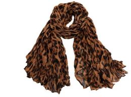 Fashionable Leopard print scarf woman print pleated cotton shawl autumn and winter silk warm long scarfs 18090CM1563085