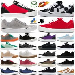 trainers sneakers shoes Knu designers shoe skateboard mens womens Black White Navy Gum Mega Cheque Brown outdoor flat Platform red triple purple yellow green leather