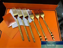 Top Fashion Designer Dinnerware Sets Six People Meal 24-pieces of Knives Forks and Spoons Western Tableware Set Festival Gifts