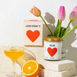 5Pcs Candles 7OZ Personalised Candles Gift Guests Heart Scented Candle Valentines Day Anniversary Candle In Jars for Boyfriend Girlfriend