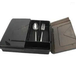 Storage Bottles Tableware Holder Utensil Box Portable Cutlery For Outdoor Camping Kitchen Supplies Organize Flatware Cutters