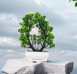 Decorative Flowers Artificial Plants Potted Bonsai Beautiful Small Tree Fake Ornaments For Home Garden Party Plante