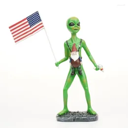 Decorative Figurines Resin Alien Statue Dwarf Home Sculpture Art Living Room Bedroom Table Decoration Crafts Supplies