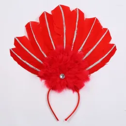 Party Supplies Mardi Gras Costume Props Headband For Carnival Festival Feather Hairband Friend Gathering Headdress