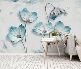 Wallpapers Custom Papel De Parede 3D Po Wall Murals Wallpaper Living Room Bedroom Romantic Jewellery Flower Paper Home Decor