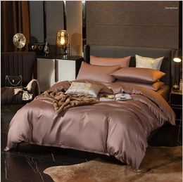 Bedding Sets 4pcs/Set Luxury Fashion Set Bedclothes A/B Double-side Bed Sheet Quilt Cover Pillowcase Duvet Flat
