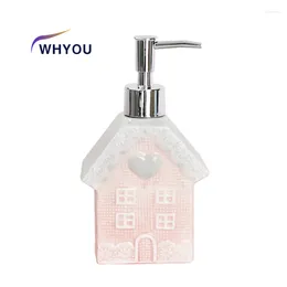 Liquid Soap Dispenser WHYOU Cermic Separate Shampoo Shower Gel Bottle Dispensers Emulsion Latex Hand Wish Bottles Bathroom Accessories Set