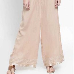 Ethnic Clothing Indian pants womens Salwar ethnic bottom Indian dress Pakistan Shalwar brown wide leg pants Salvar cotton khaki TrousersL2405