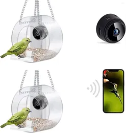 Other Bird Supplies Smart Feeder With Camera WIFI Connected 1080P Real-timeviewing And Recording USB Charging Mini Small Pet