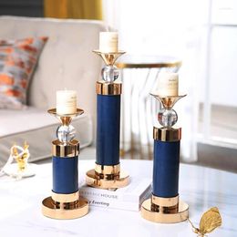Candle Holders Metal Luxury European Holder Centerpiece Pillar Gold Table Decoration Bougeoir Wedding Accessories AH50CH