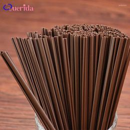 Drinking Straws 500Pcs/Lot Disposable Coffee Plastic High Quality Milk Tea Stir Bar Drinks Straw Portable Use Wholesale Set