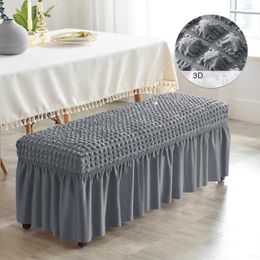 Chair Covers Long Bench Cover Bubble Piano Slipcover Stretch Seat Case Protector Elastic Living Room El Decor