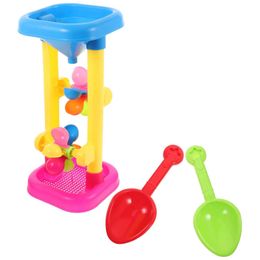 Sand Play Water Fun Beach toys water toys wheels childrens hourglass sandbox tower funnel outdoor childrens table summer game bathtub game setL2405